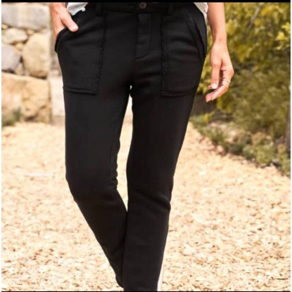 Frank&Eileen Blackrock Utility Sweatpant triple fleece in Black sz Small